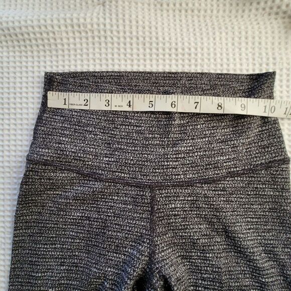 Lululemon Athletica 2 Wunder Under Hi-Rise Tight 25" Luon Variegated Knit Black - Picture 6 of 14